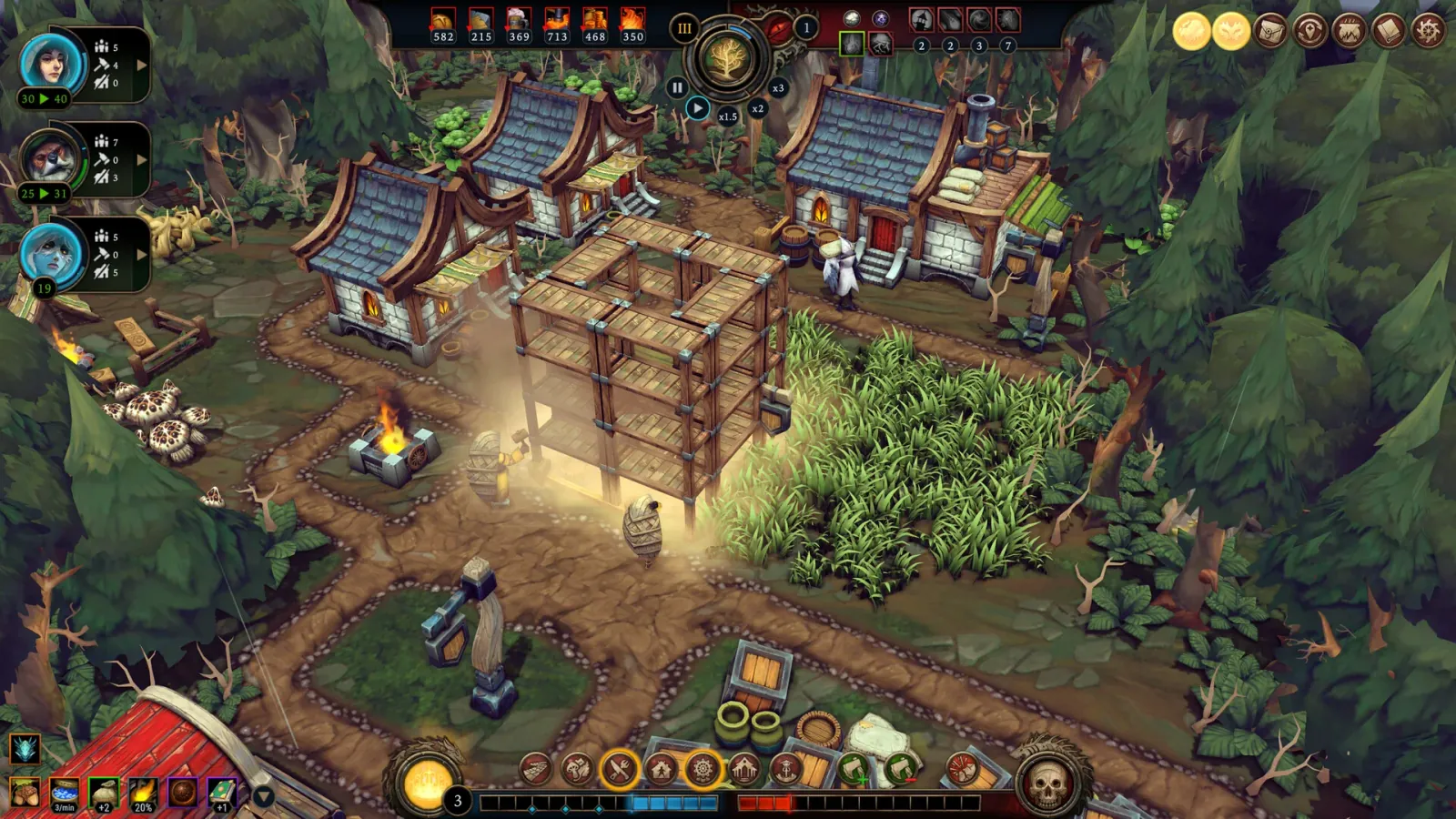Official gameplay screenshot from Against the Storm.