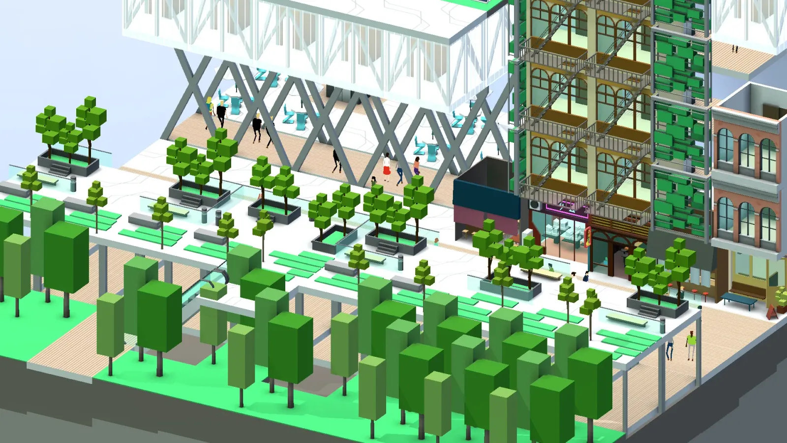 Official gameplay screenshot from Block'hood.
