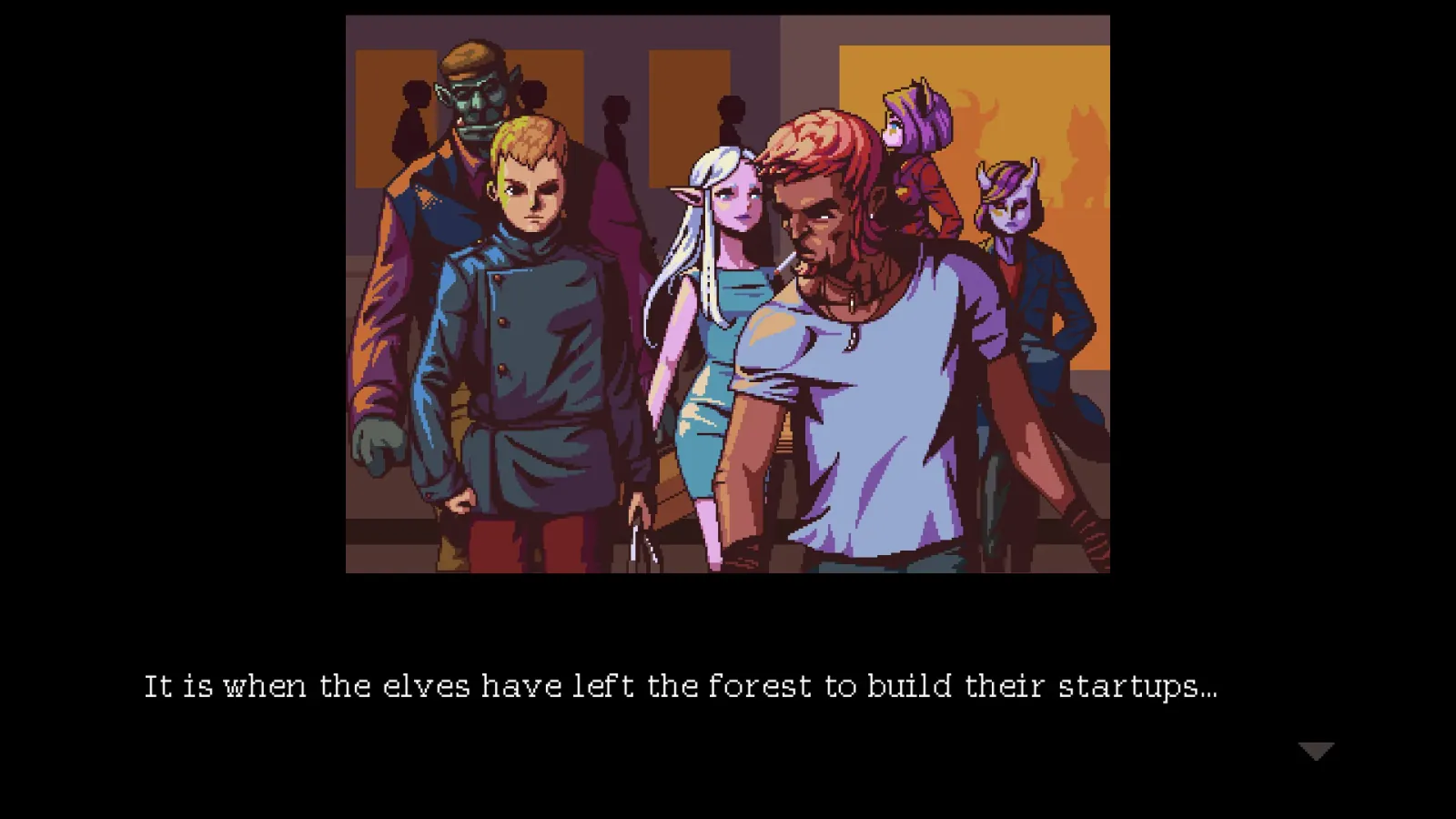 Official gameplay screenshot from Coffee Talk.