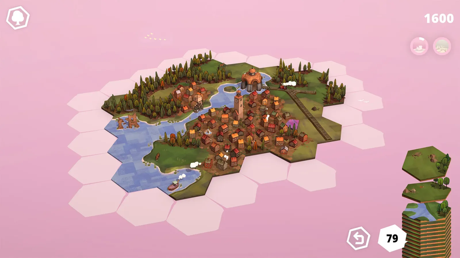 Official gameplay screenshot from Dorfromantik.