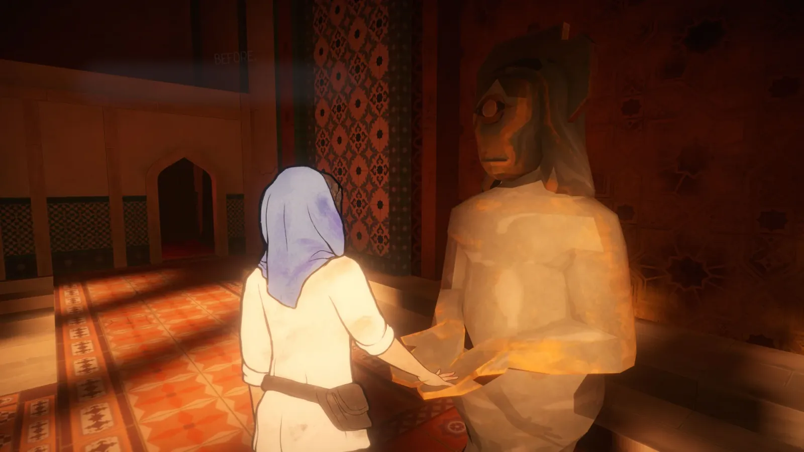 Official gameplay screenshot from Heaven's Vault.