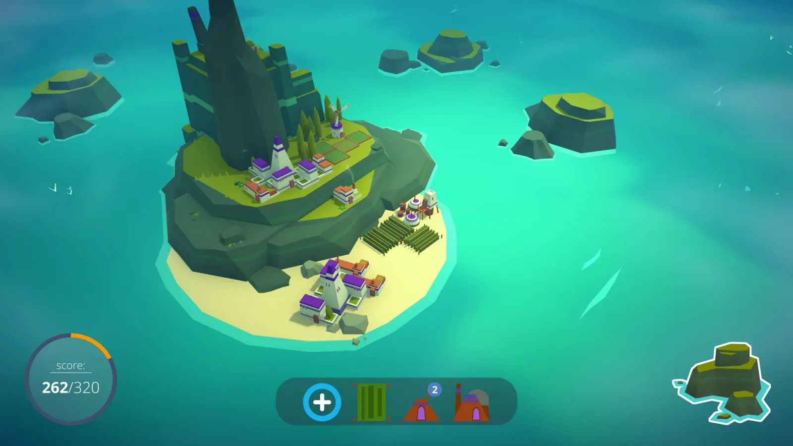 Official gameplay screenshot from ISLANDERS.