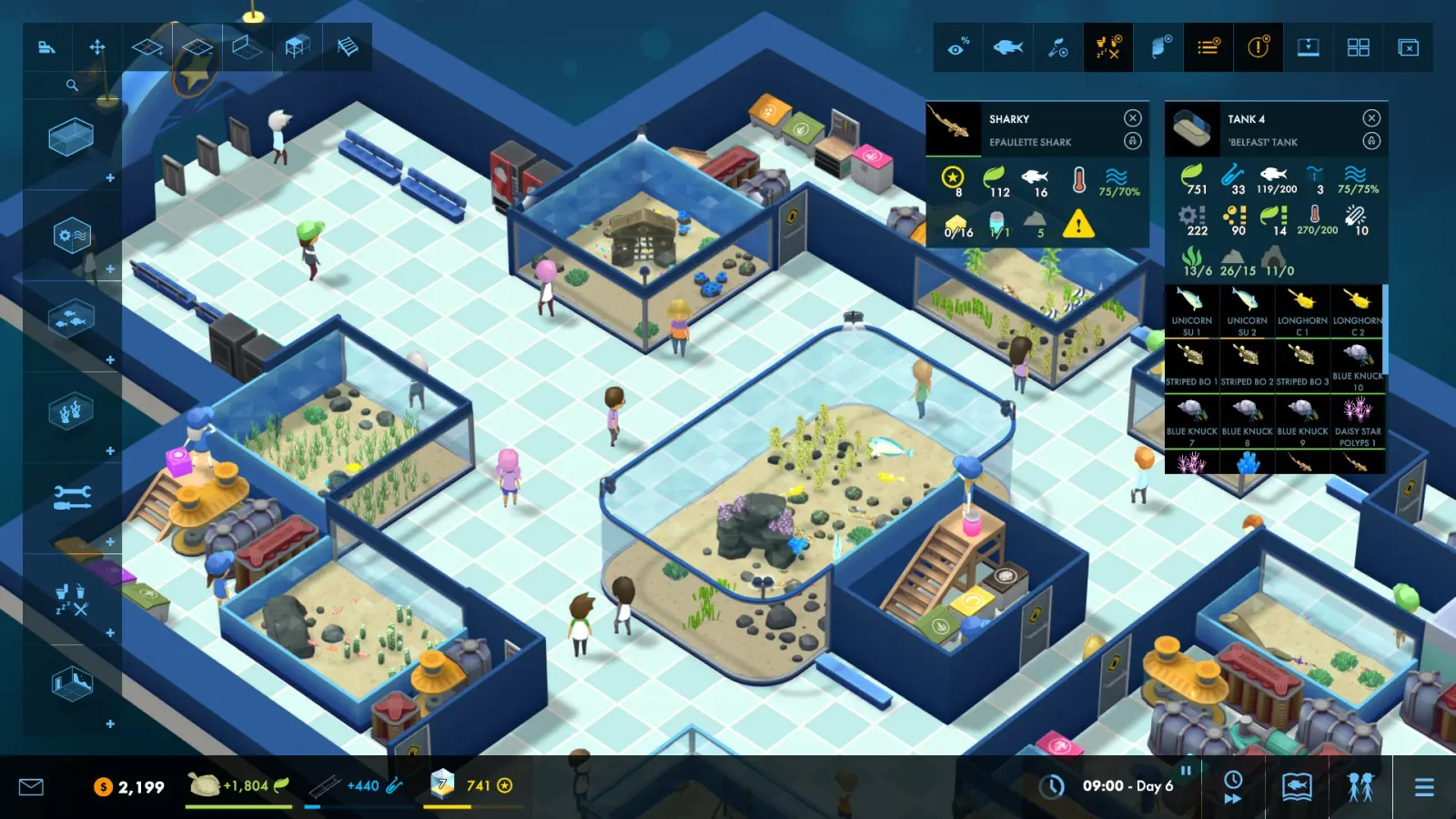 Official gameplay screenshot from Megaquarium.