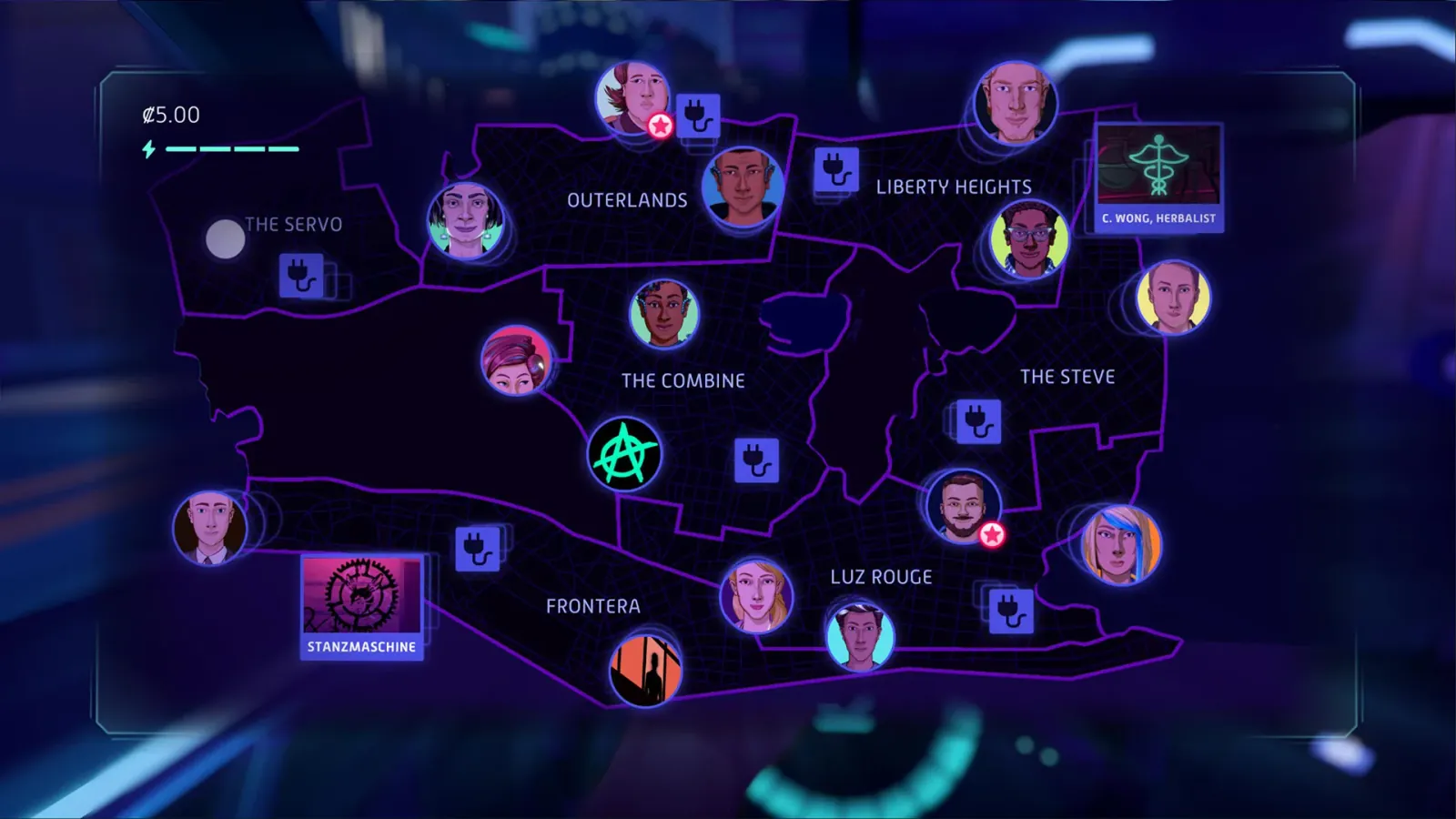 Official gameplay screenshot from Neo Cab.