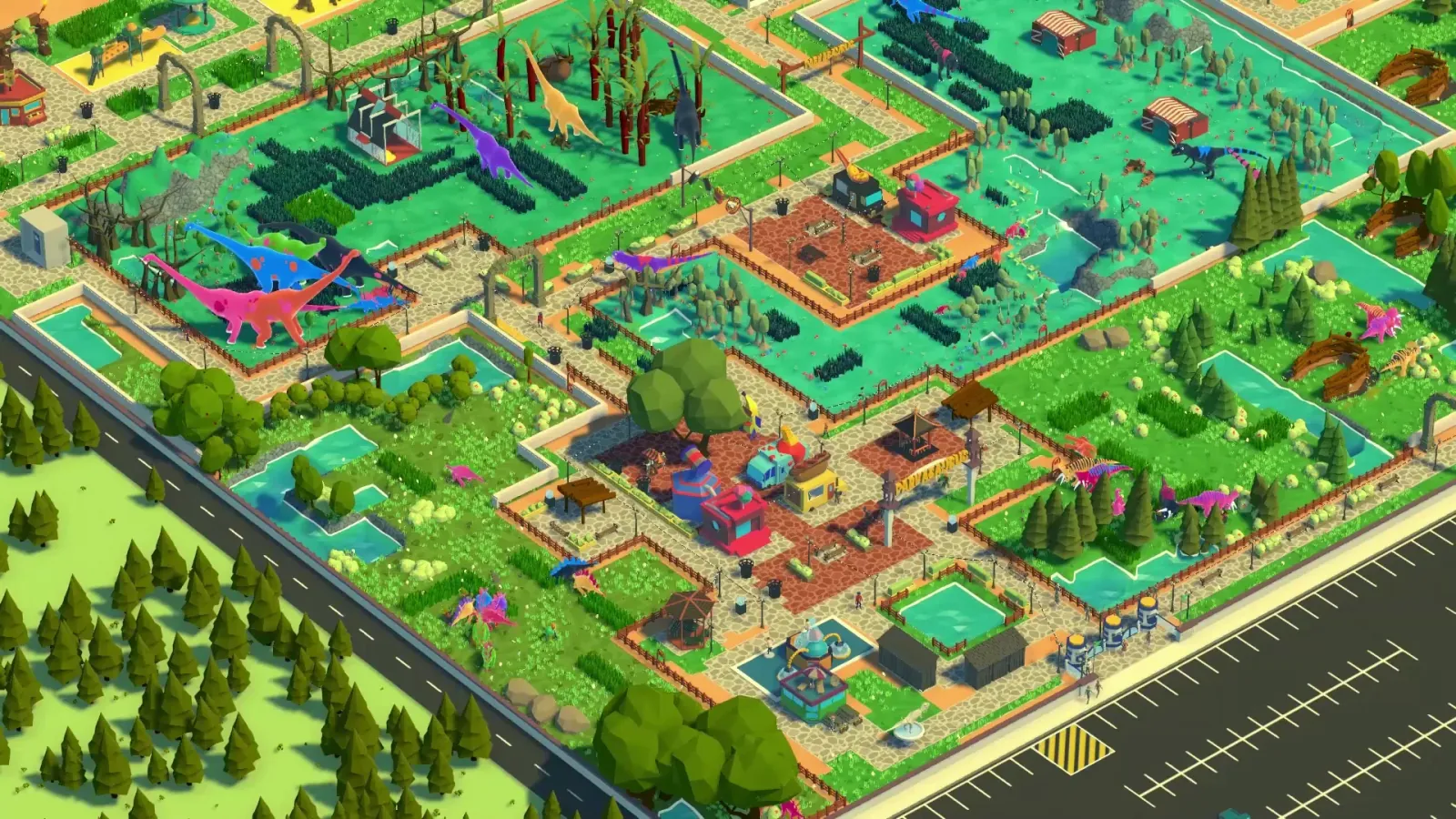 Official gameplay screenshot from Parkasaurus.