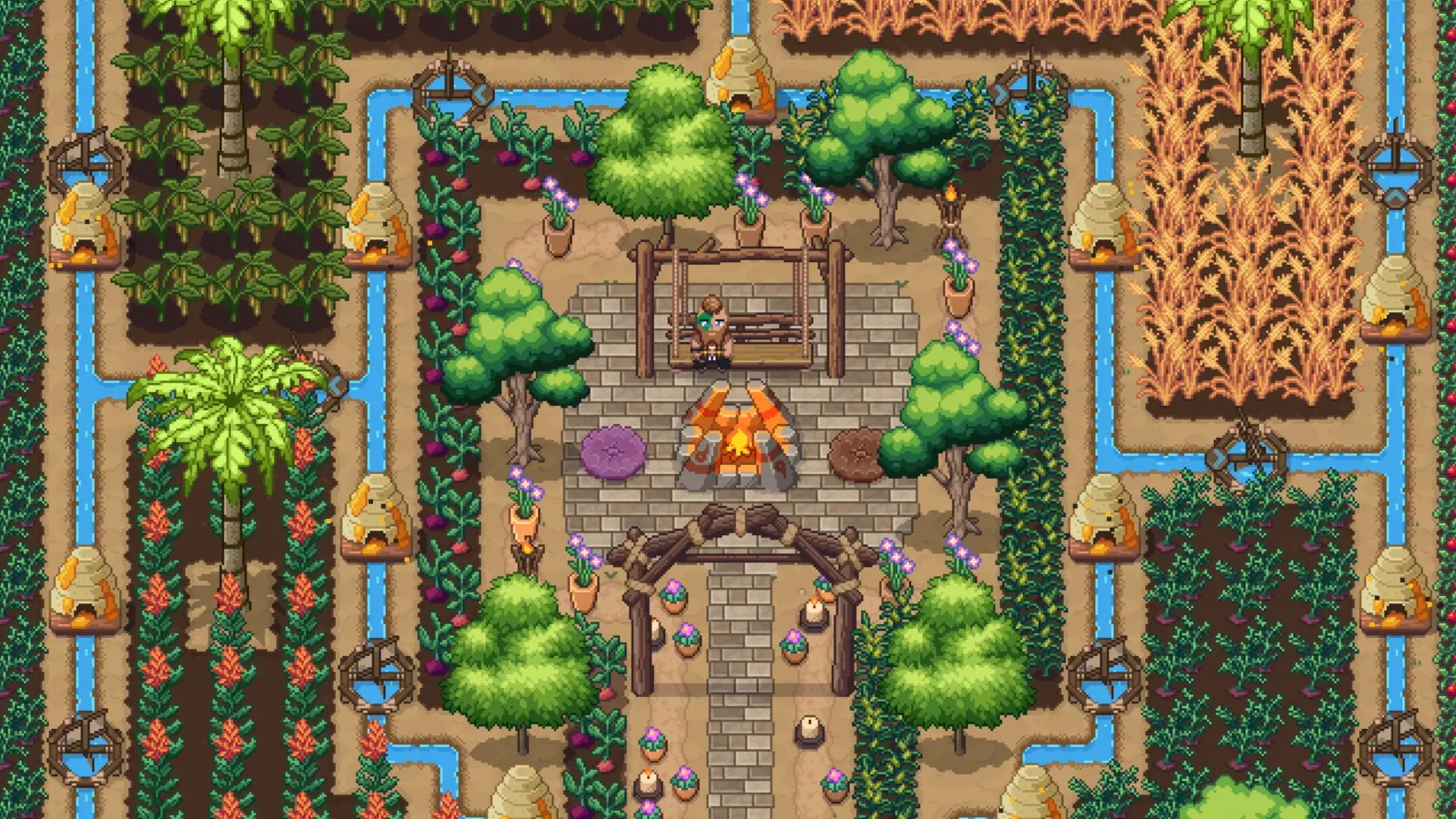 Official gameplay screenshot from Roots of Pacha.