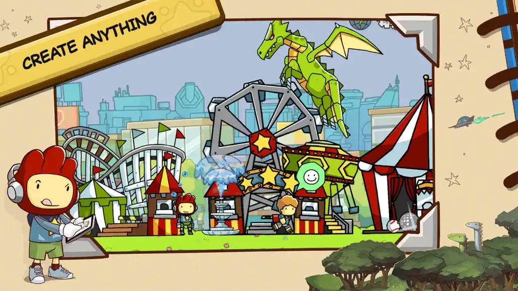 Official gameplay screenshot from Scribblenauts Unlimited.