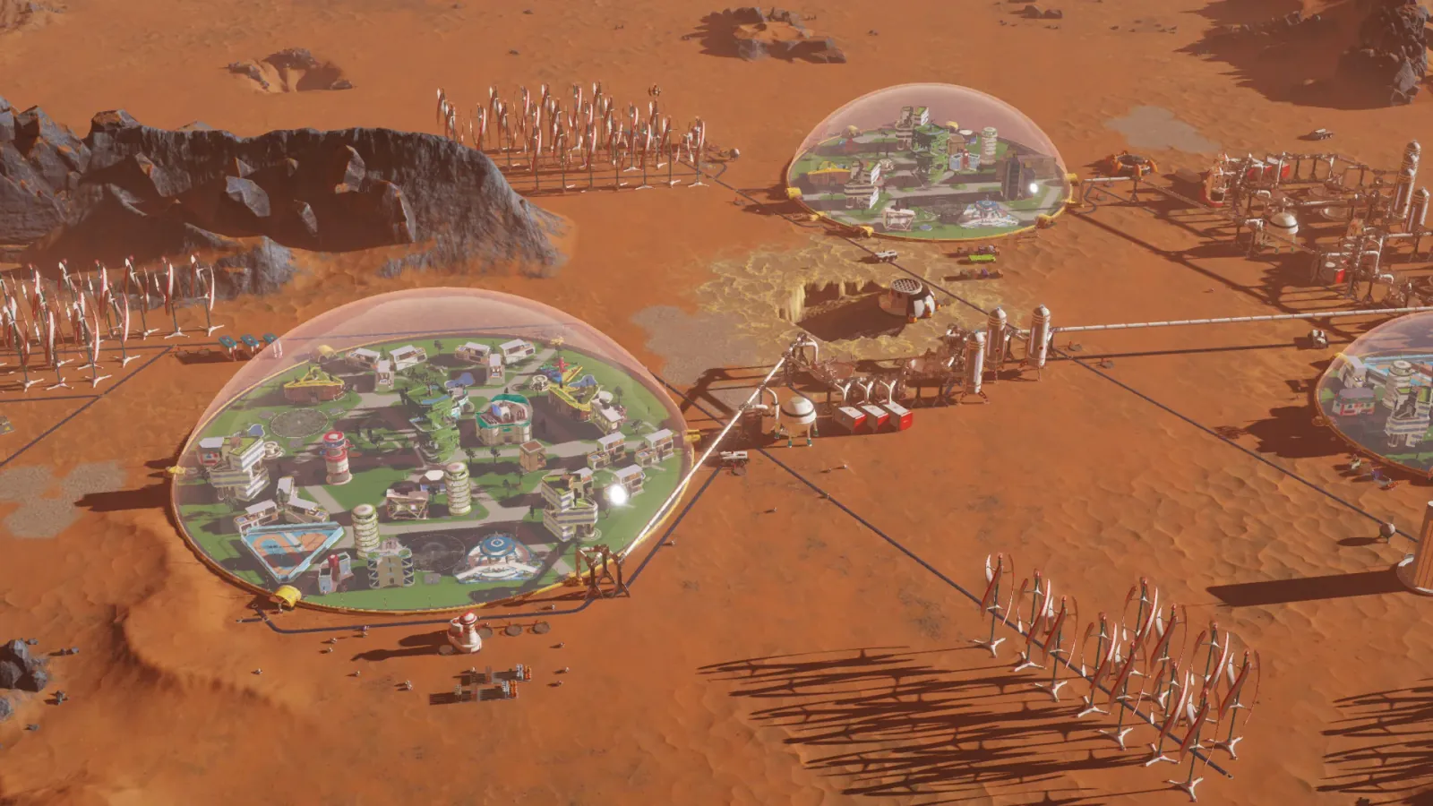 Official gameplay screenshot from Surviving Mars.