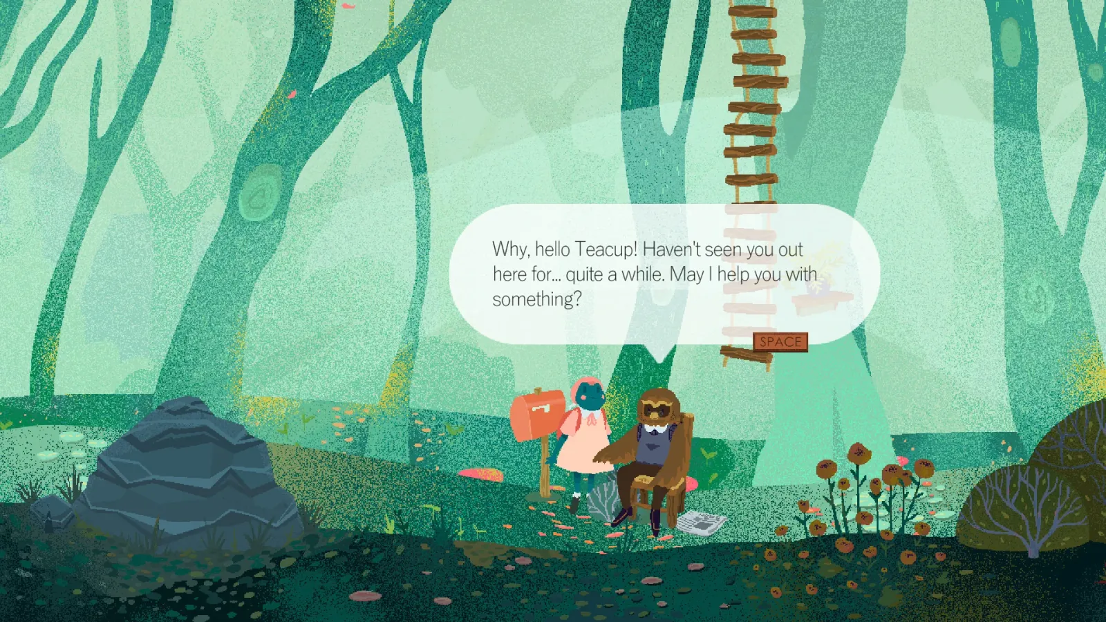Official gameplay screenshot from Teacup.