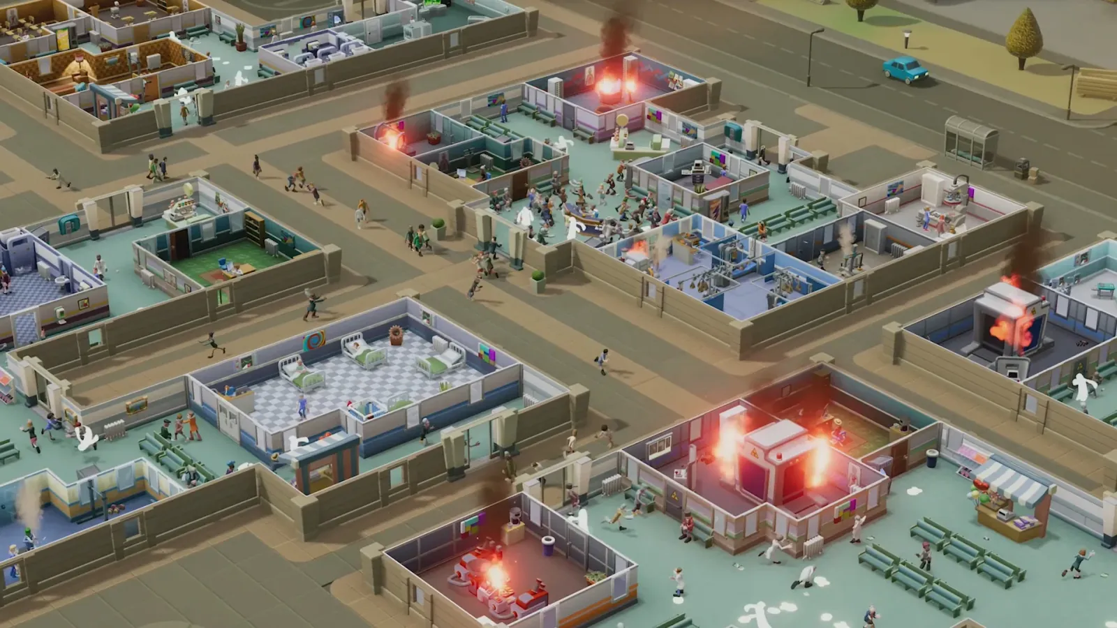 Official gameplay screenshot from Two Point Hospital.