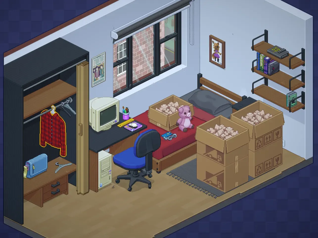 Official gameplay screenshot from Unpacking.