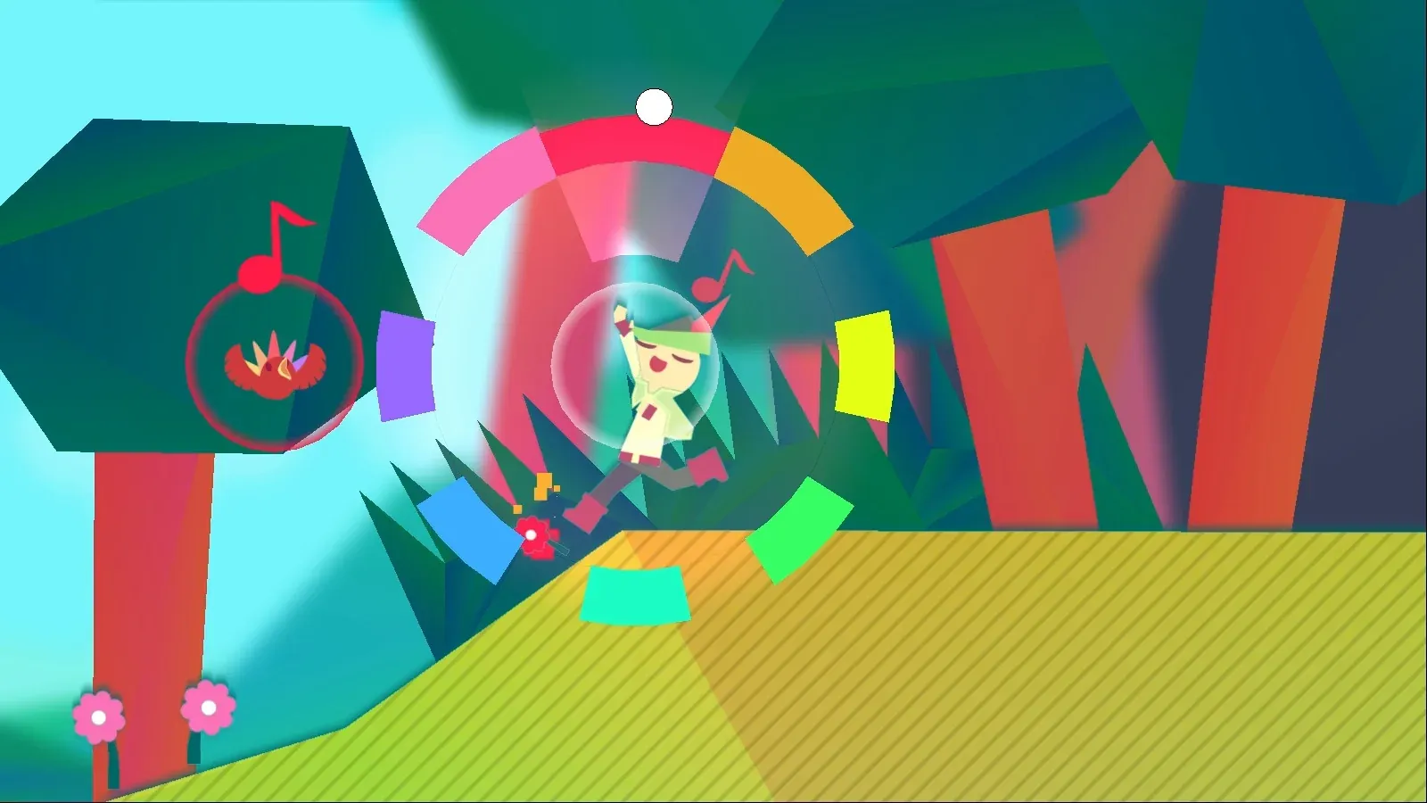 Official gameplay screenshot from Wandersong.